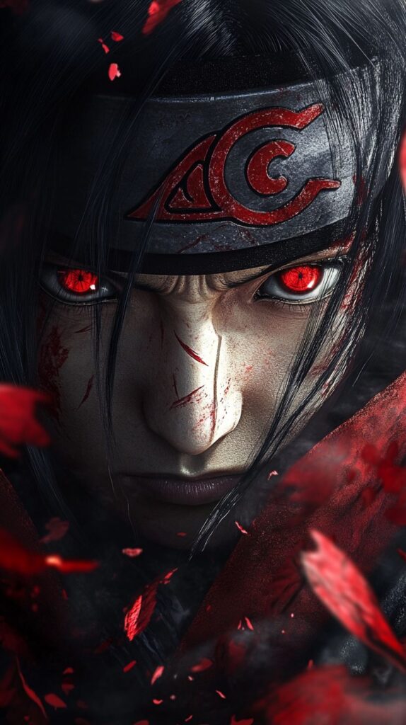 Itachi Uchiha intense close-up