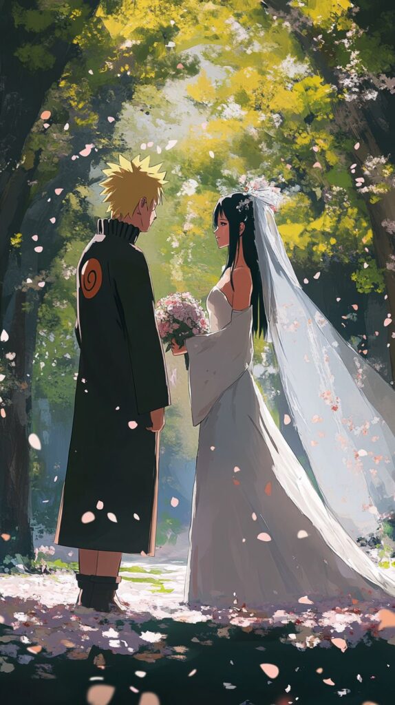 Naruto and Hinata wedding scene