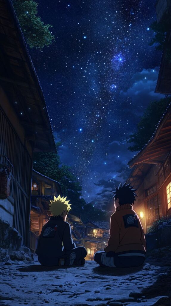 Naruto and Minato night conversation