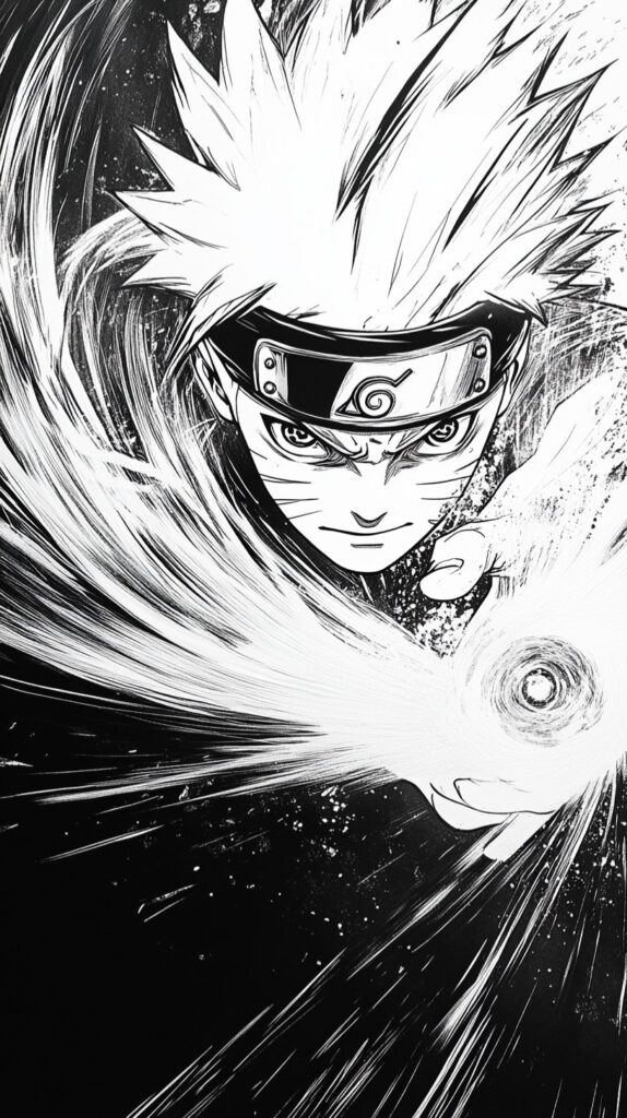 Naruto determined close-up face