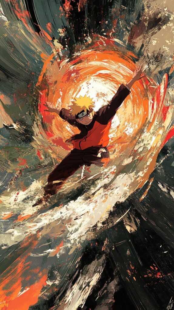 Naruto dodging attacks fast