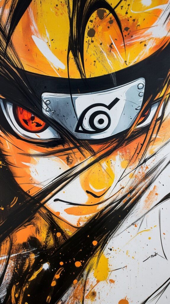 Naruto intense eyes close-up
