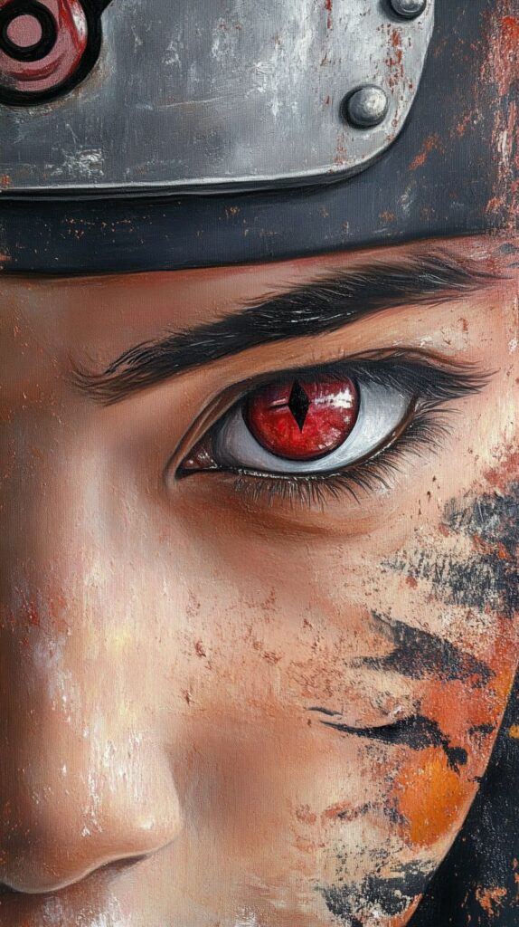 Naruto with Sharingan eye