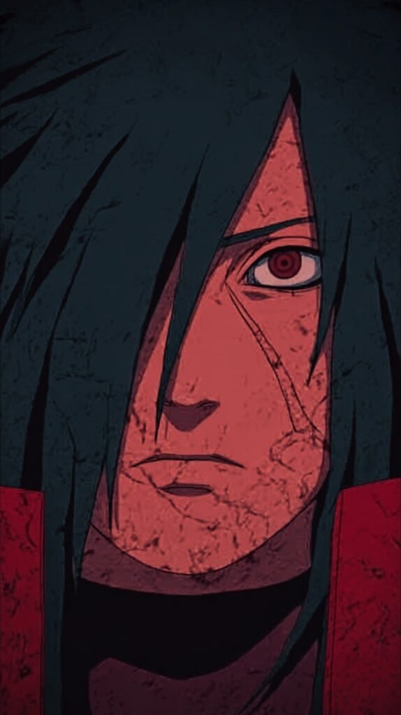 Madara Uchiha intense expression close-up