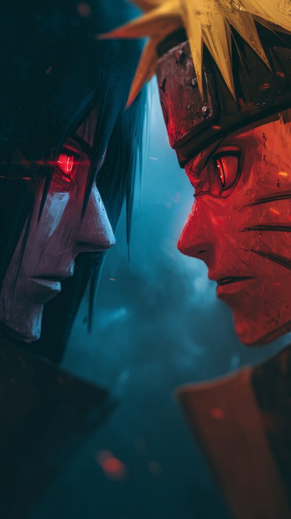 Madara and Naruto standoff