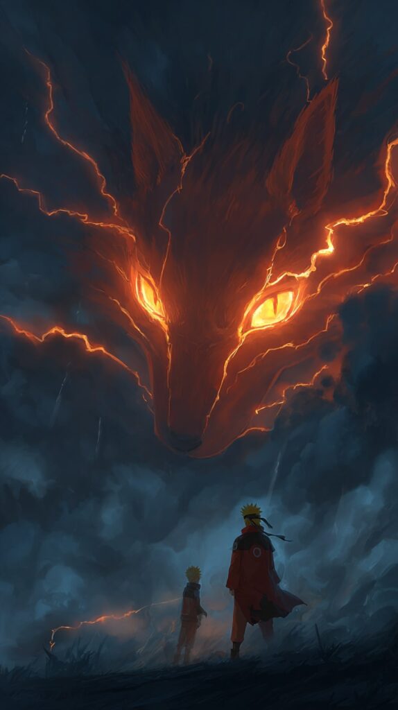 Naruto Kurama fierce battle