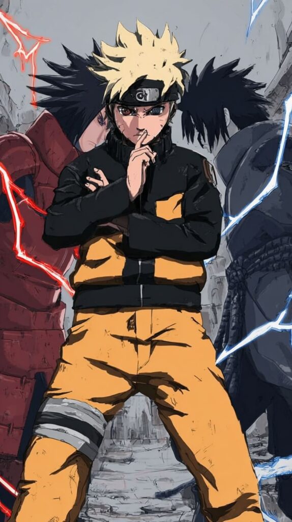Naruto vs Madara battle scene