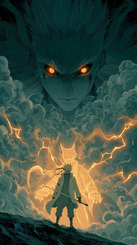 Naruto vs Orochimaru in tense confrontation