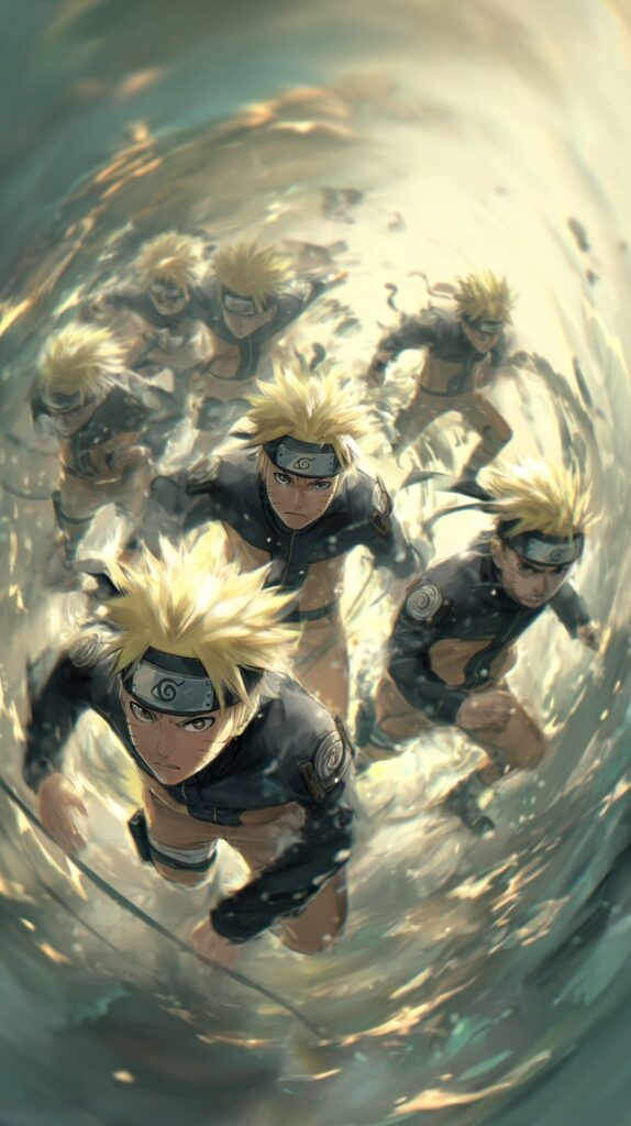 Naruto Shadow Clone in action