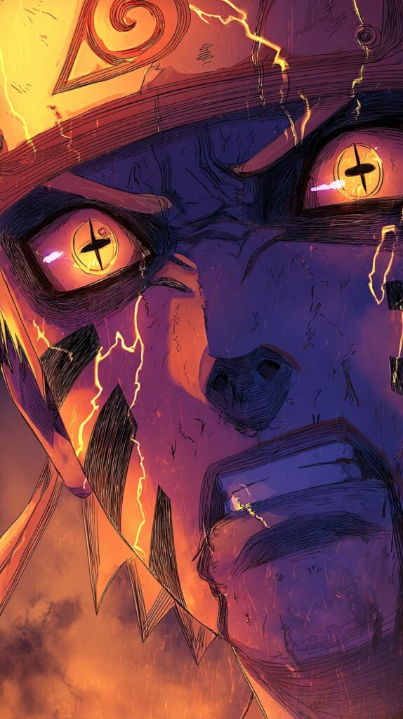 Naruto Baryon Mode blazing chakra