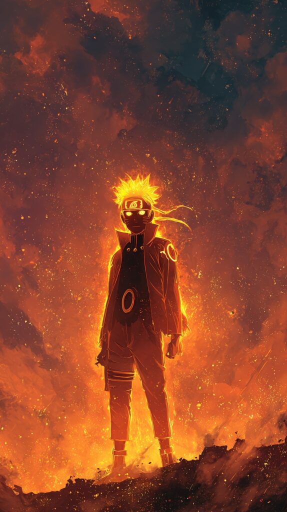 Naruto Baryon Mode glowing aura